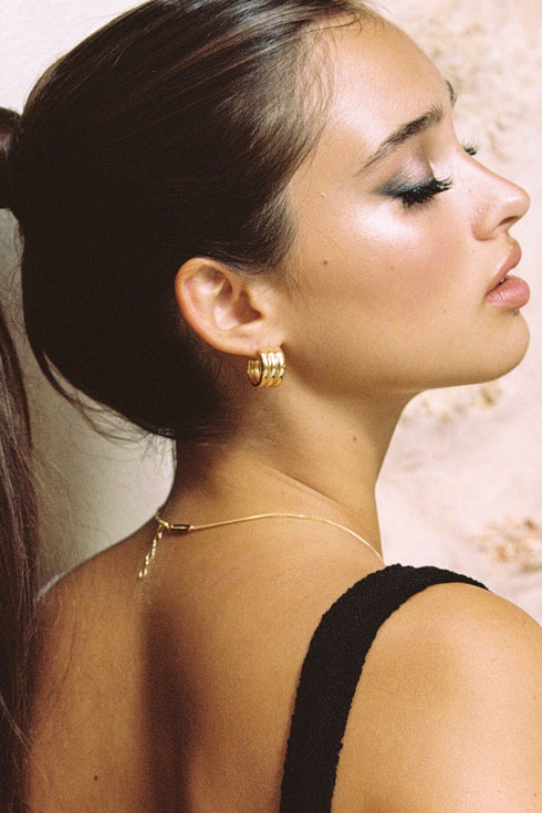 BOLD SOUL TRIPLE HOOPS ZILVER